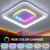 Flush mount RGB LED ceiling light
